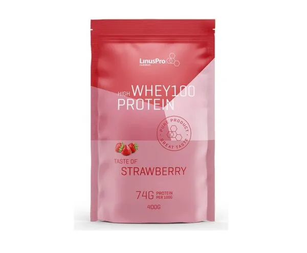 LinusPro Nutrition Whey100 Strawberry 400g