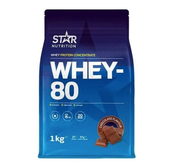 Star Nutrition Whey-80 Chocolate 1kg