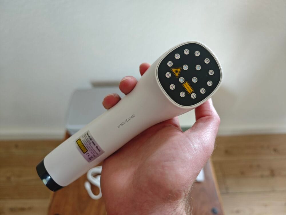 Første gang jeg brugte den håndholdte infrarøde laser