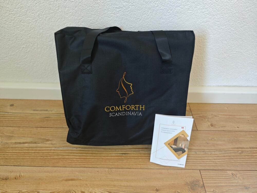 Comforth saunatæppe med brugermanual