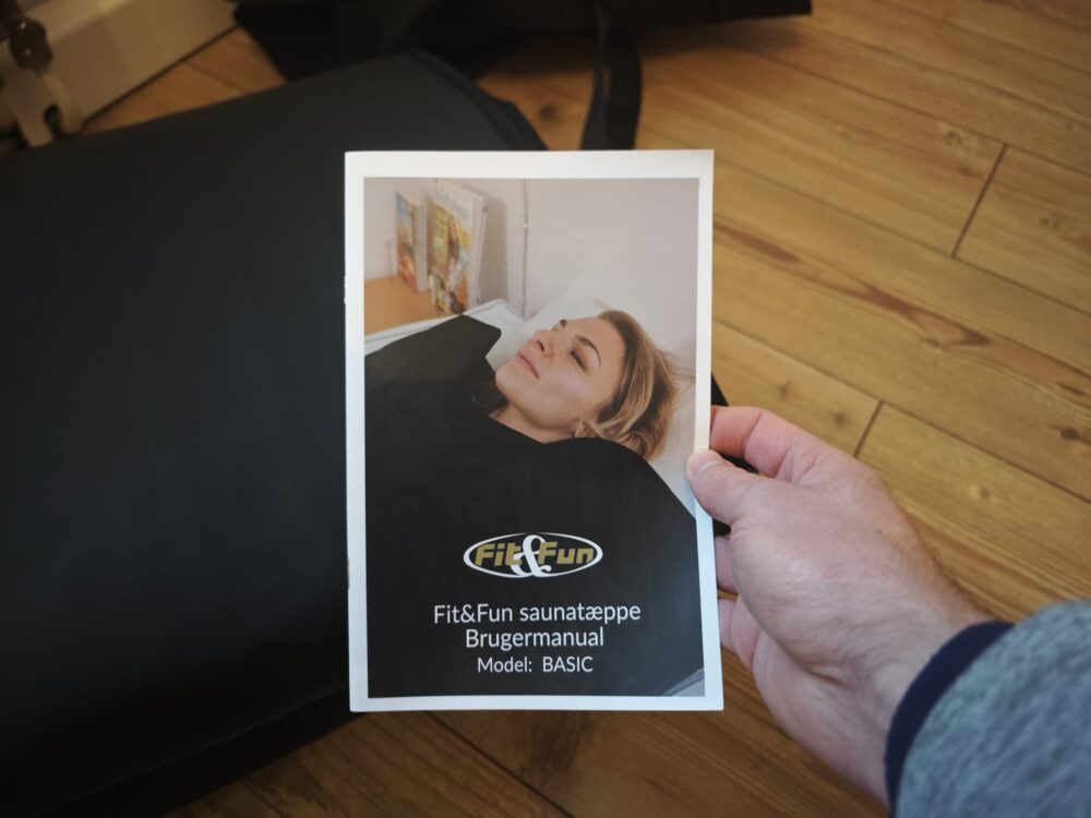 Fit & Fun infrarød saunatæppe manual