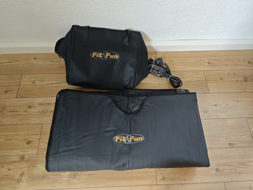 Fit & Fun infrarød saunatæppe pakket ud