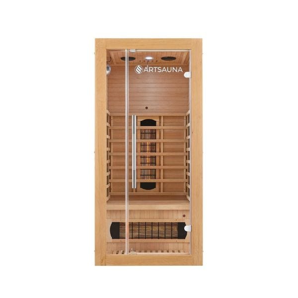 Pladsbesparende Infrarødsauna Kiruna90 – Dual Teknologi (1 person)