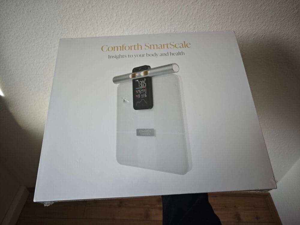 Comforth Smartscale Vægt med kropsanalyse og fedtmåler i kasse