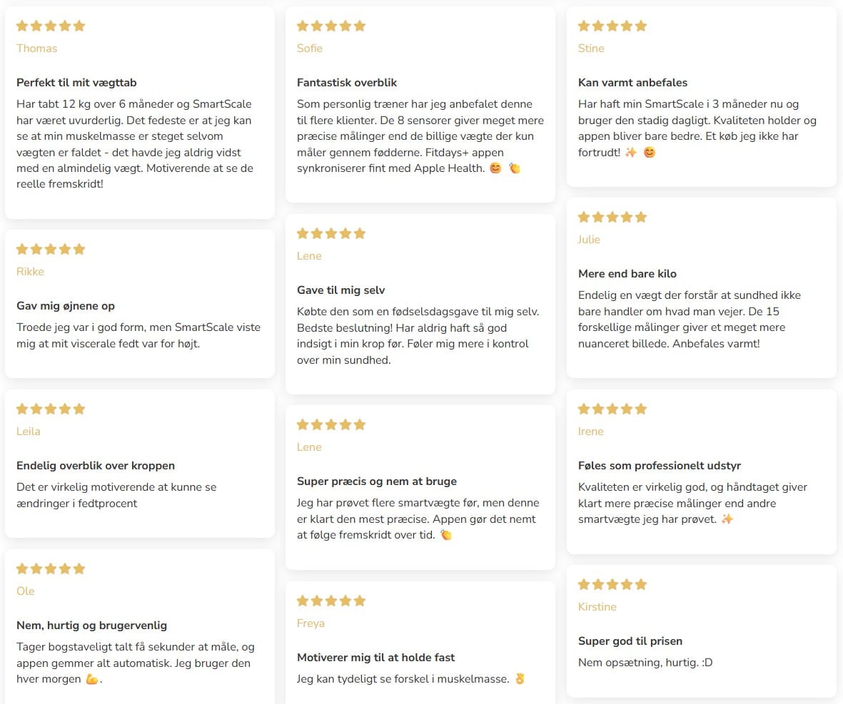 Comforth Smartscale erfaringer