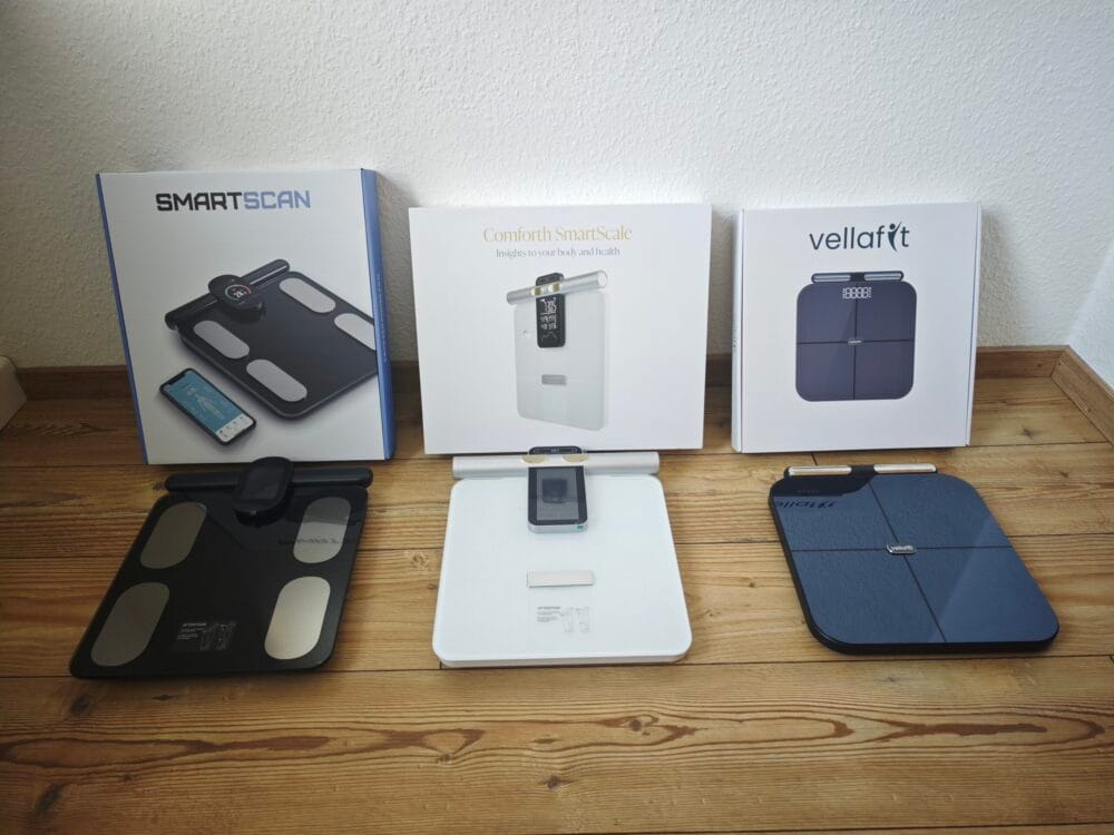 Smartscan Kropsscanner, Vellafit Kropsscanner og Comforth smartscale